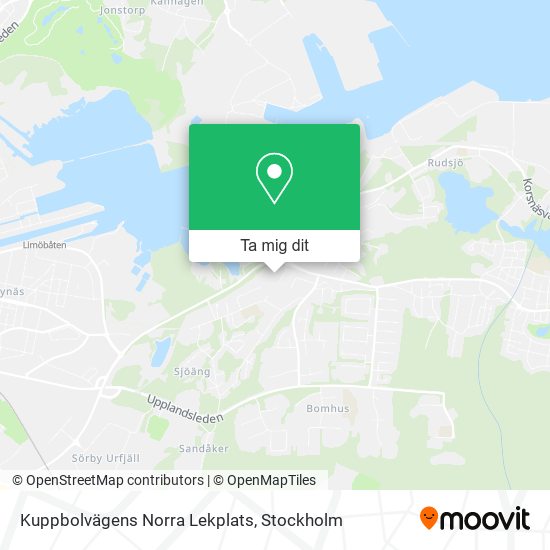 Kuppbolvägens Norra Lekplats karta