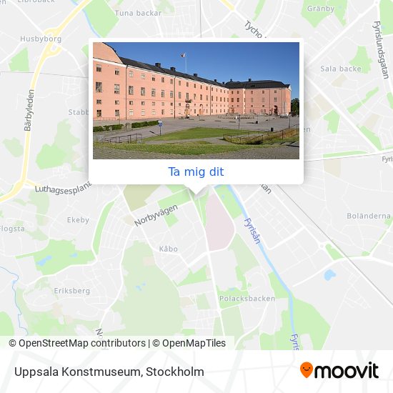 Uppsala Konstmuseum karta