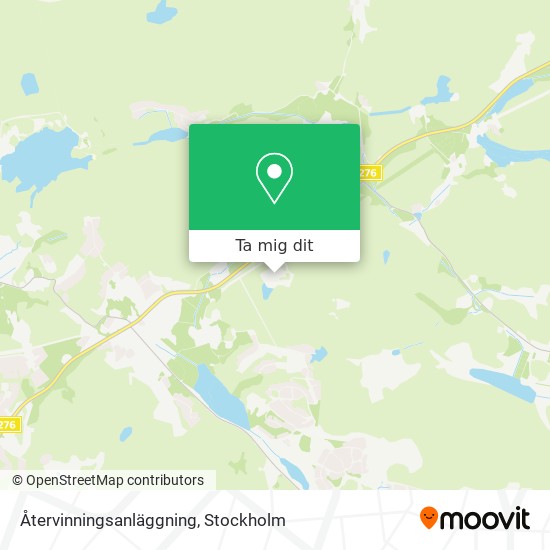 Återvinningsanläggning karta