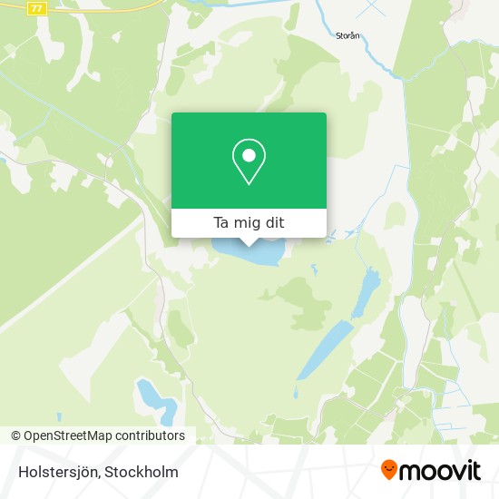 Holstersjön karta