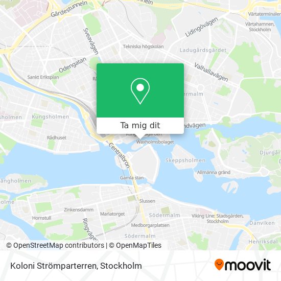 Koloni Strömparterren karta