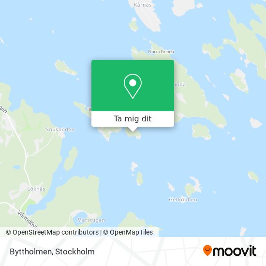 Byttholmen karta