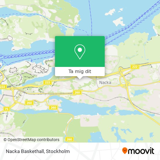 Nacka Baskethall karta