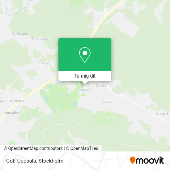 Golf Uppsala karta