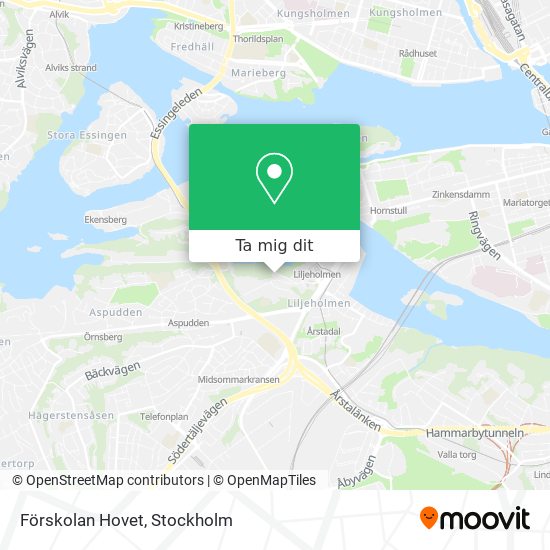 Förskolan Hovet karta