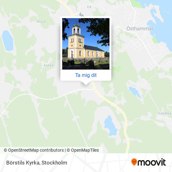 Börstils Kyrka karta