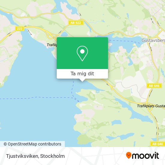 Tjustviksviken karta