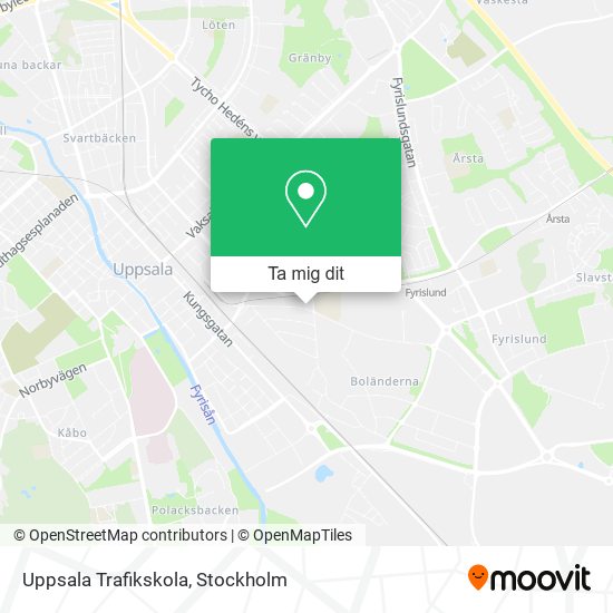 Uppsala Trafikskola karta