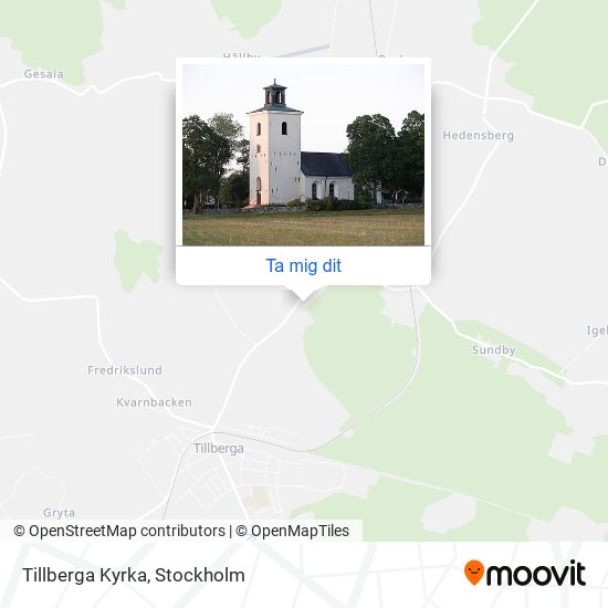 Tillberga Kyrka karta