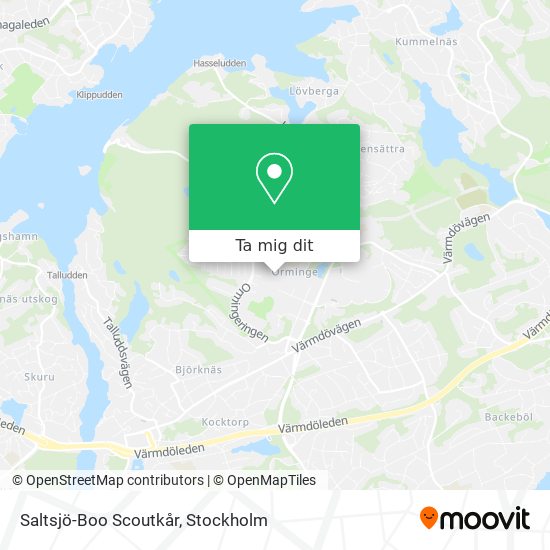 Saltsjö-Boo Scoutkår karta
