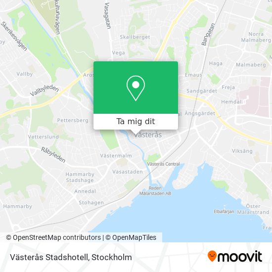 Västerås Stadshotell karta