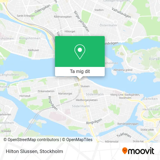 Hilton Slussen karta