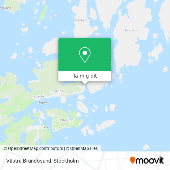 Västra Brändösund karta