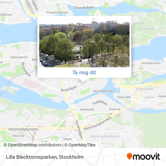 Lilla Blecktornsparken karta