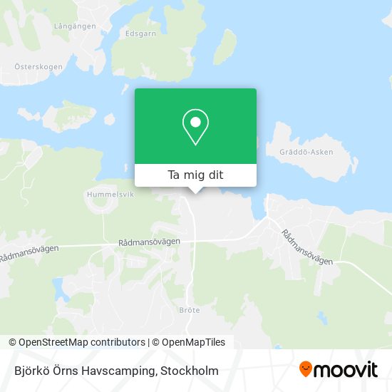 Björkö Örns Havscamping karta