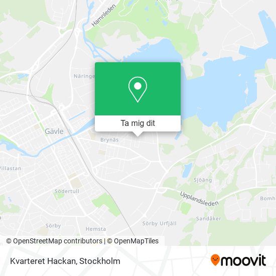 Kvarteret Hackan karta