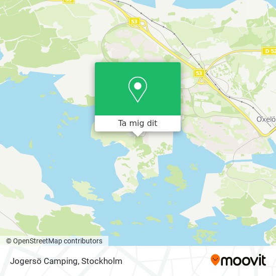 Jogersö Camping karta