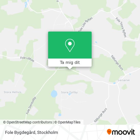 Fole Bygdegård karta