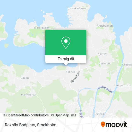 Roxnäs Badplats karta