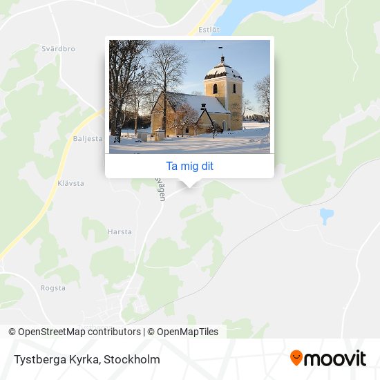 Tystberga Kyrka karta