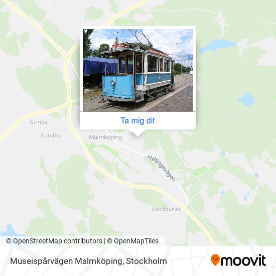 Museispårvägen Malmköping karta