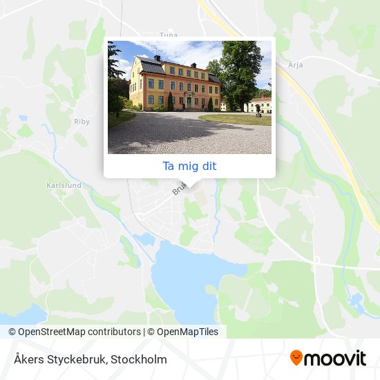 Åkers Styckebruk karta