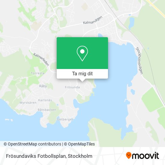 Frösundaviks Fotbollsplan karta