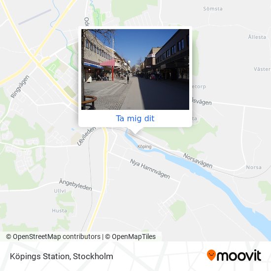 Köpings Station karta