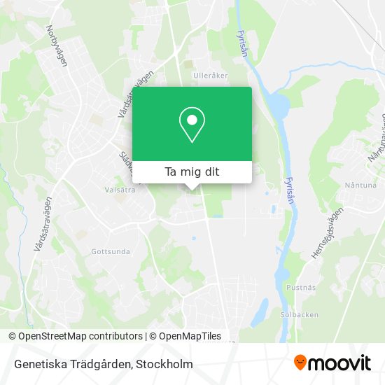 Genetiska Trädgården karta