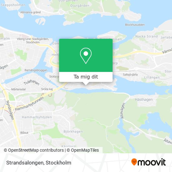 Strandsalongen karta