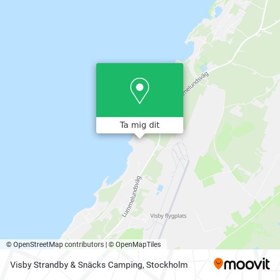 Visby Strandby & Snäcks Camping karta