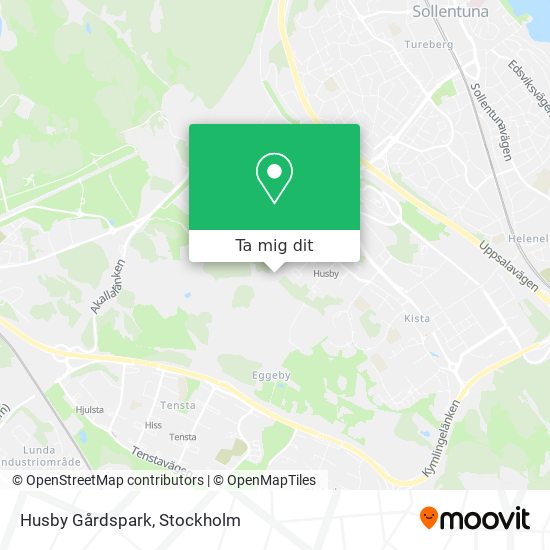 Husby Gårdspark karta