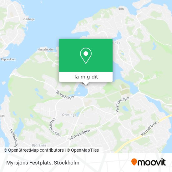 Myrsjöns Festplats karta