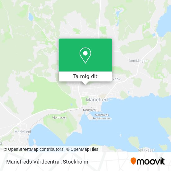 Mariefreds Vårdcentral karta