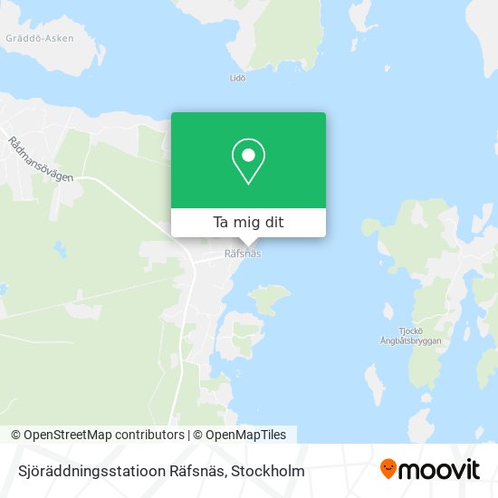 Sjöräddningsstatioon Räfsnäs karta