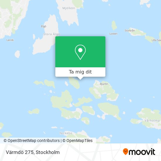 Värmdö 275 karta