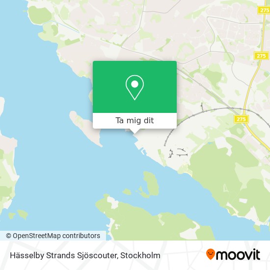 Hässelby Strands Sjöscouter karta