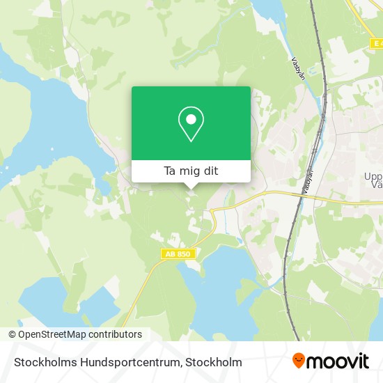 Stockholms Hundsportcentrum karta