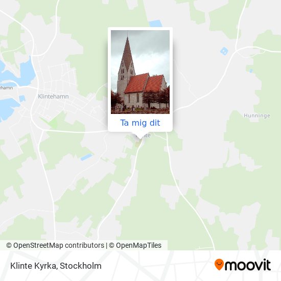 Klinte Kyrka karta