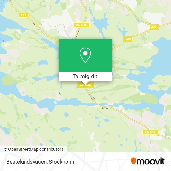 Beatelundsvägen karta