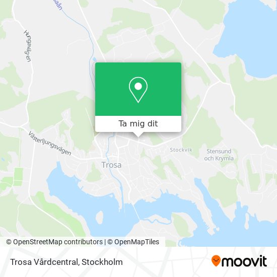 Trosa Vårdcentral karta