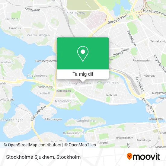Stockholms Sjukhem karta