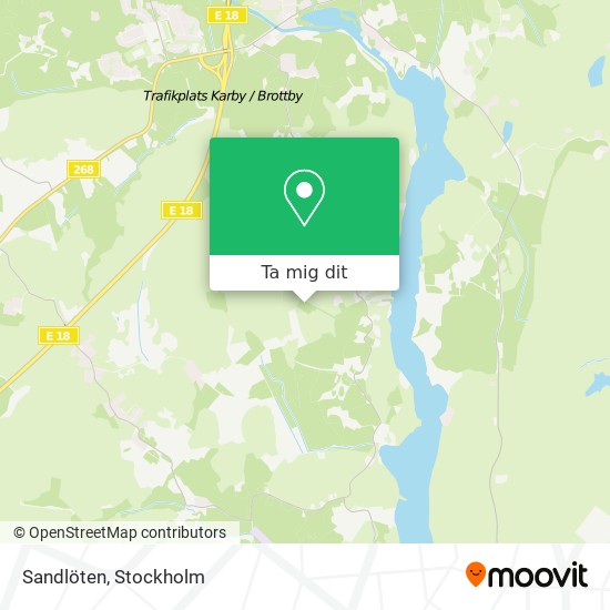 Sandlöten karta