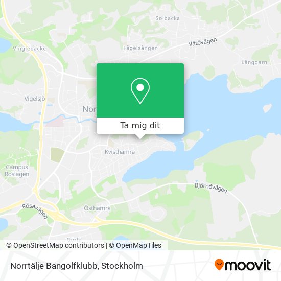 Norrtälje Bangolfklubb karta