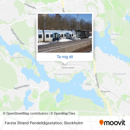 Farsta Strand Pendeltågsstation karta