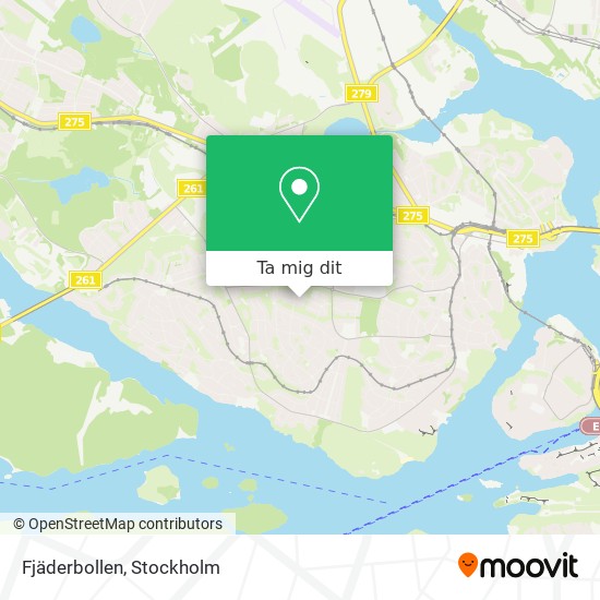 Fjäderbollen karta