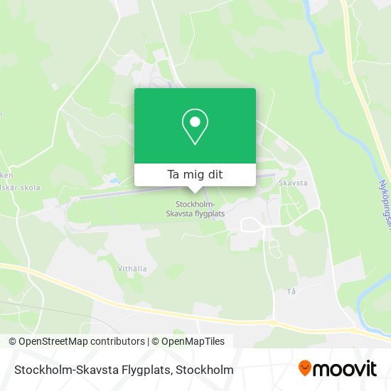 Stockholm-Skavsta Flygplats karta