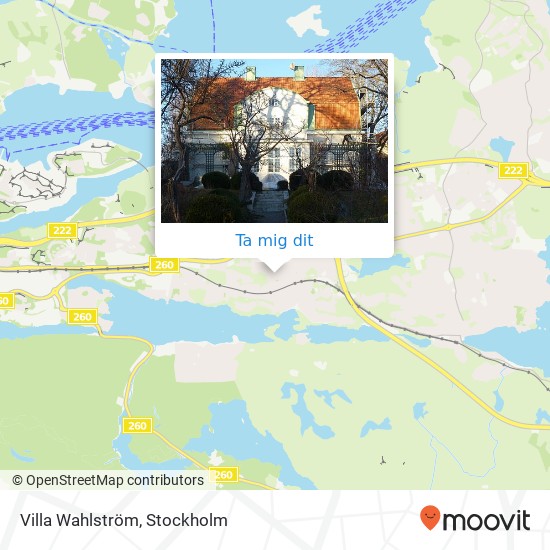 Villa Wahlström karta