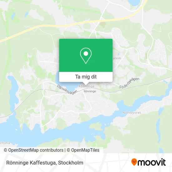 Rönninge Kaffestuga karta