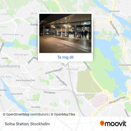 Solna Station karta